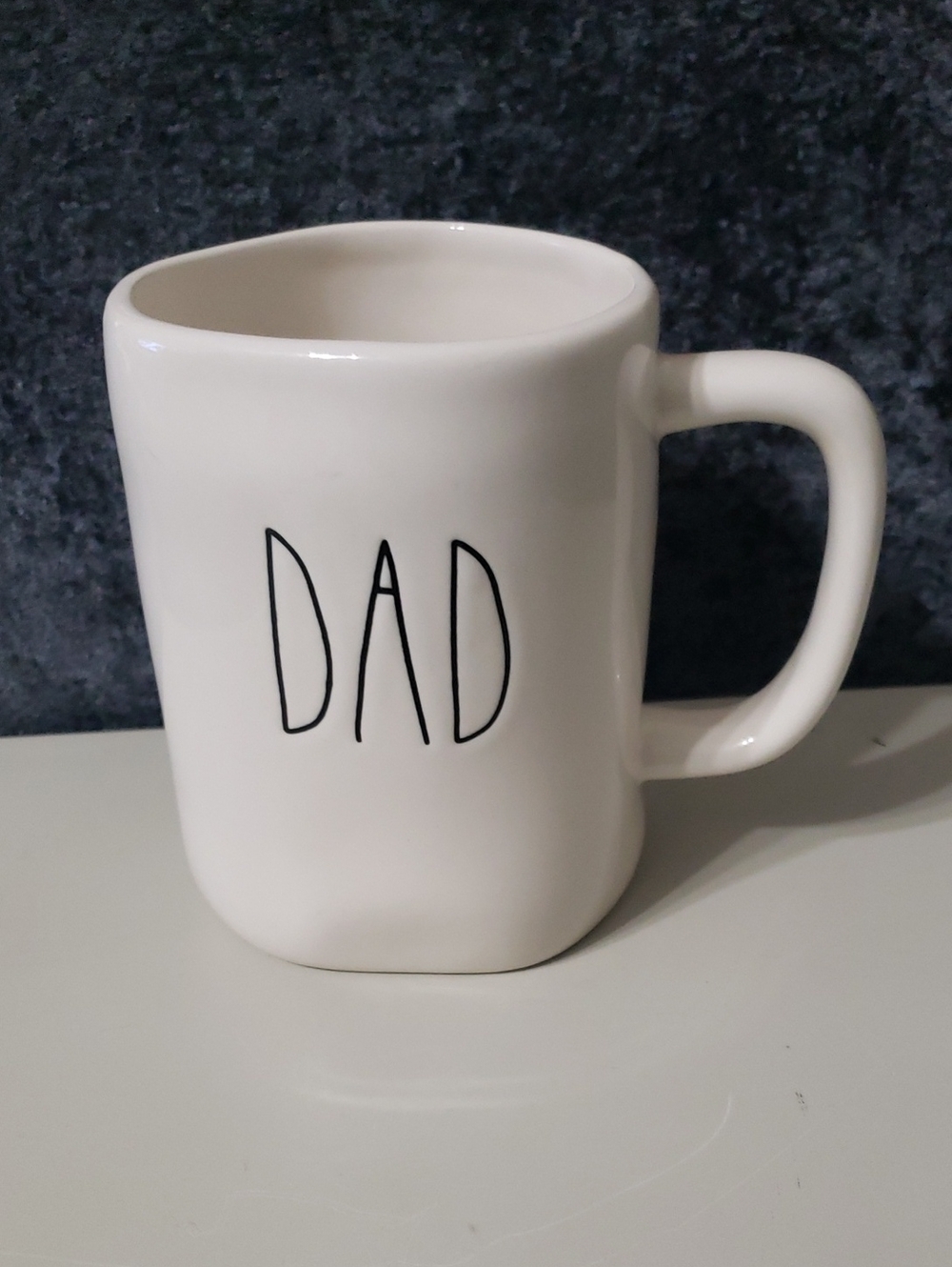 Rae Dunn White and Black "DAD" Ceramic Mug